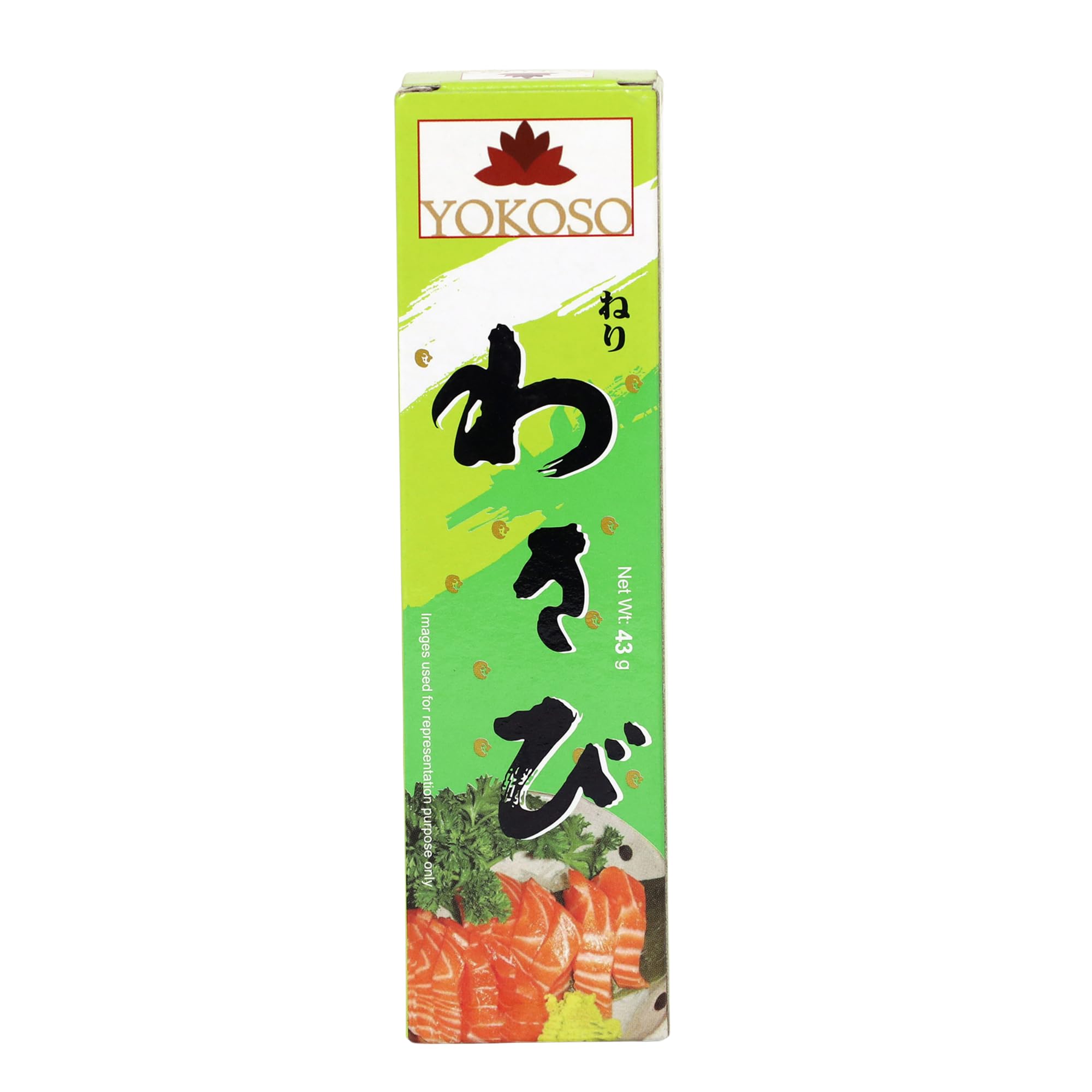 Yokoso Wasabi Tube 43gm, Japanese Wasabi Paste for Sushi, Sashimi, and Nigiri - Authentic Flavor, Gluten-Free, Easy Squeeze - Ideal for Japanese Cuisine Enthusiasts