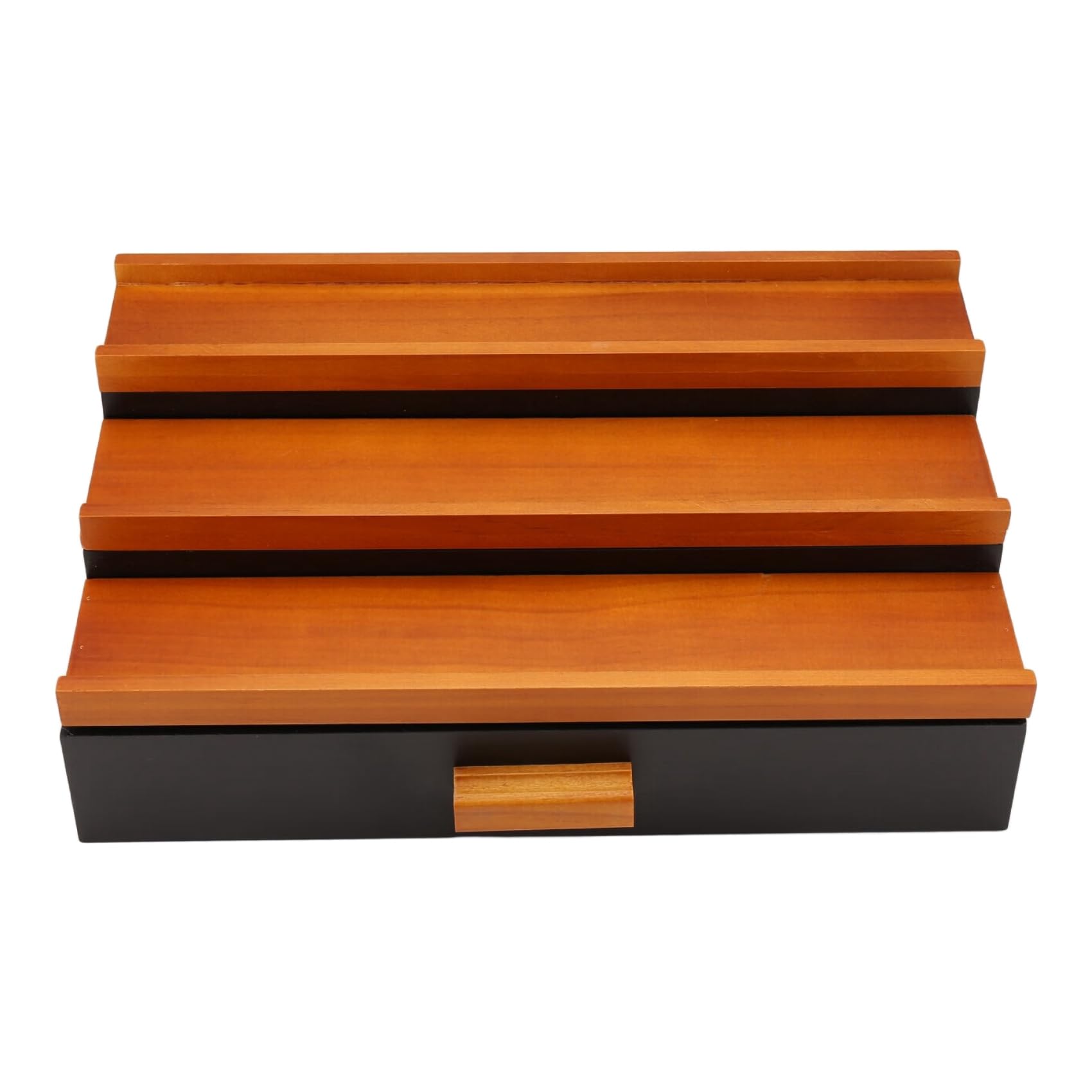 Organisateur de Présentoir de Cologne en Bois Idée Cadeau Homme Étagère Parfums 3 Niveaux