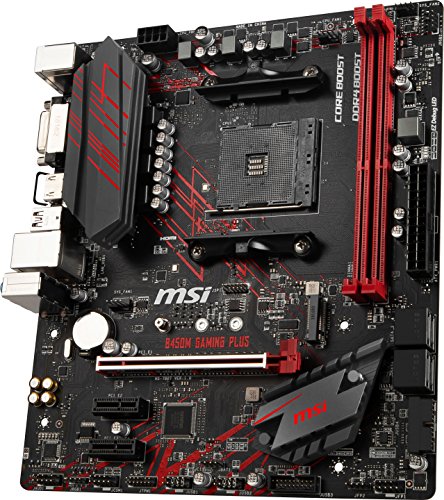 MSI B450M GAMING PLUS Micro ATX AM4 Motherboard (B450M GAMING PLUS