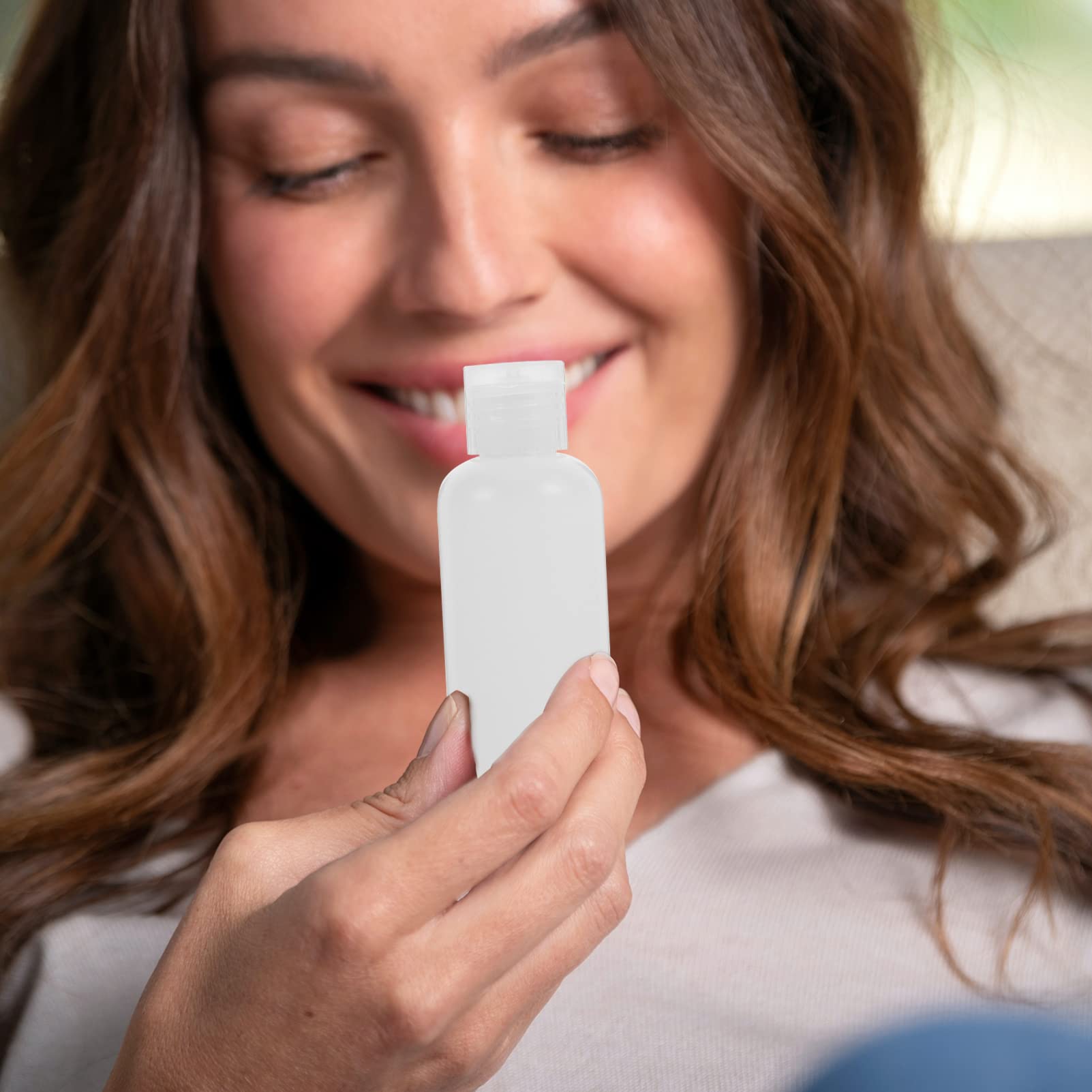 Didiseaon Flacone da Viaggio Flip-open 100ml Pe Bianco 50 Pezzi | Contenitori per Liquidi da Viaggio, Formato Compatto, Stile Semplice e Classico, Confezione da 50