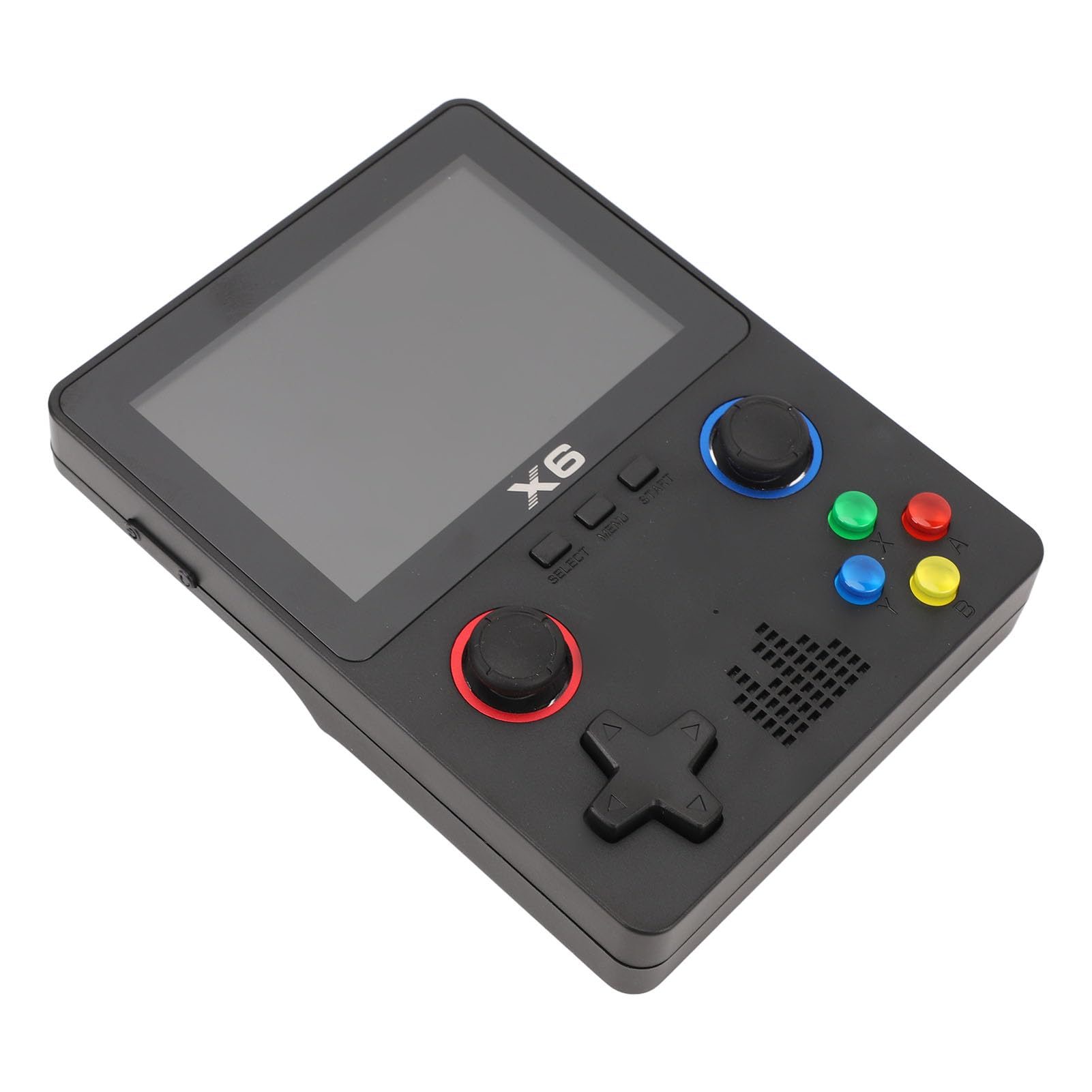 Console di gioco retrò portatile con scheda di memoria da 32 GB, dispositivo di gioco HD a doppio joystick per adulti, schermo IPS da 3,5 pollici 640x480, supporta l’uscita TV e i (Nera)