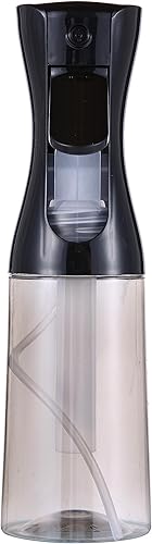 Botellas de spray continuo, botellas de agua recargables para cocinar, limpiar, peinar, cuidado de la piel y plantas, 7 oz6.8 fl oz (negro)