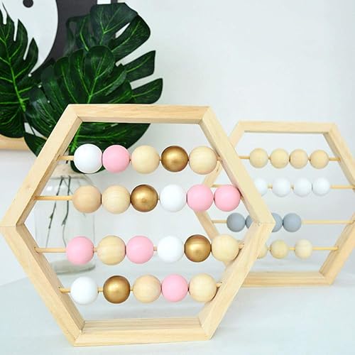 Miniatura 5 de BigOtters Paquete de 65 cuentas de madera natural sin terminar de 0.984 in (1 pulgada), cuentas espaciadoras redondas para hacer joyas, decoración