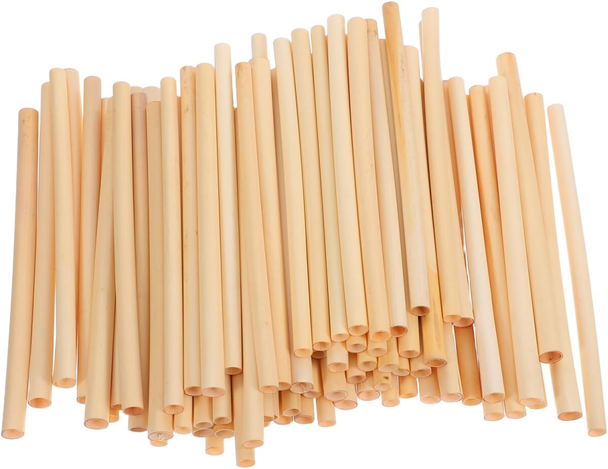 GANAZONO 500 Pcs Natural Phragmite Reed Mason Bee Tubes Set Bee Hotel Nest Box Pollinator Bee Box for Mason Bee Houses Refill Your Mason Bee House Bee Hive