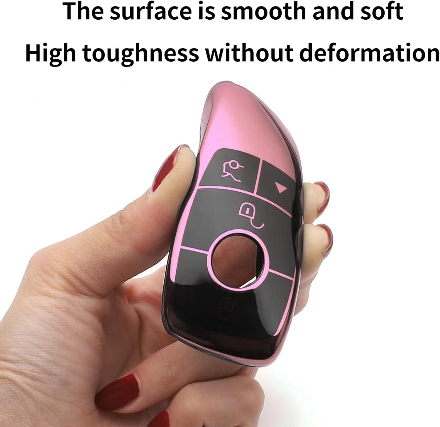 Creativity Suitable for Mercedes Benz key Cover accessories (Pink) image 3