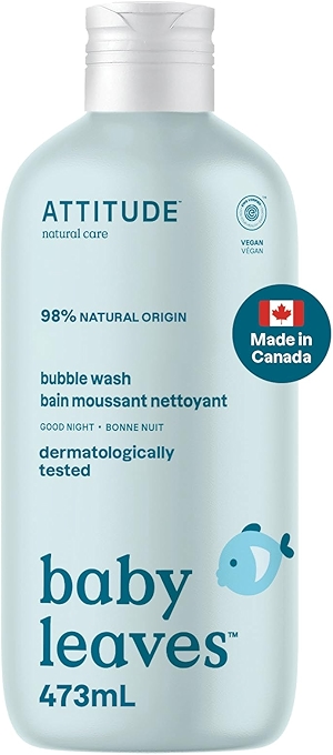 ATTITUDE Baby Bubble Bath & Body Wash - Good Night Formula