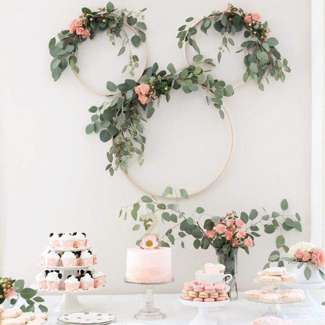 Christmas Wreaths, Christmas Hoops, Gold Metal Hoops, Metal Rings, Wreath Decor, Floral Hoop Round Metal Frame,Door Wreath Hoops,Large Hoops (Gold, 24 Inches)