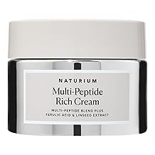 Naturium Multi-Peptide Rich Cream, Hydrating & Nourishing to Help Appearance of Fine Lines & Wrinkles, Vegan & Cruelty-Free, 1.7 oz