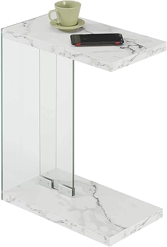 Miniatura 4 de Convenience Concepts SoHo C Mesa auxiliar, mármol sintético blanco Mármol sintético blanco.,Blanco,https://www.amazon.com/dp/undefined