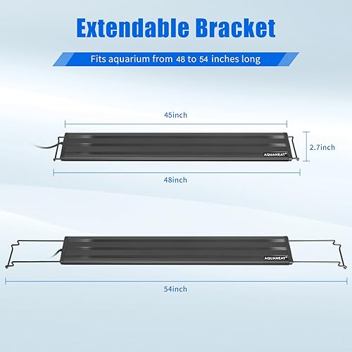 Miniatura 10 de AQUANEAT - Luz LED para acuario de espectro completo, luz para pecera, 30.5cm, 51cm, 61cm, 76cm, 91.5cm, 122cm, luz multicolor de agua dulce.