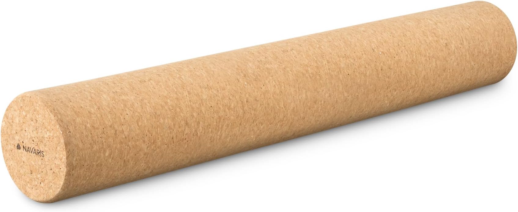 Navaris Cork Roller - Fitness Sport Yoga Cork Tube for Legs, Back, Muscles - Large 10 x 60 cm