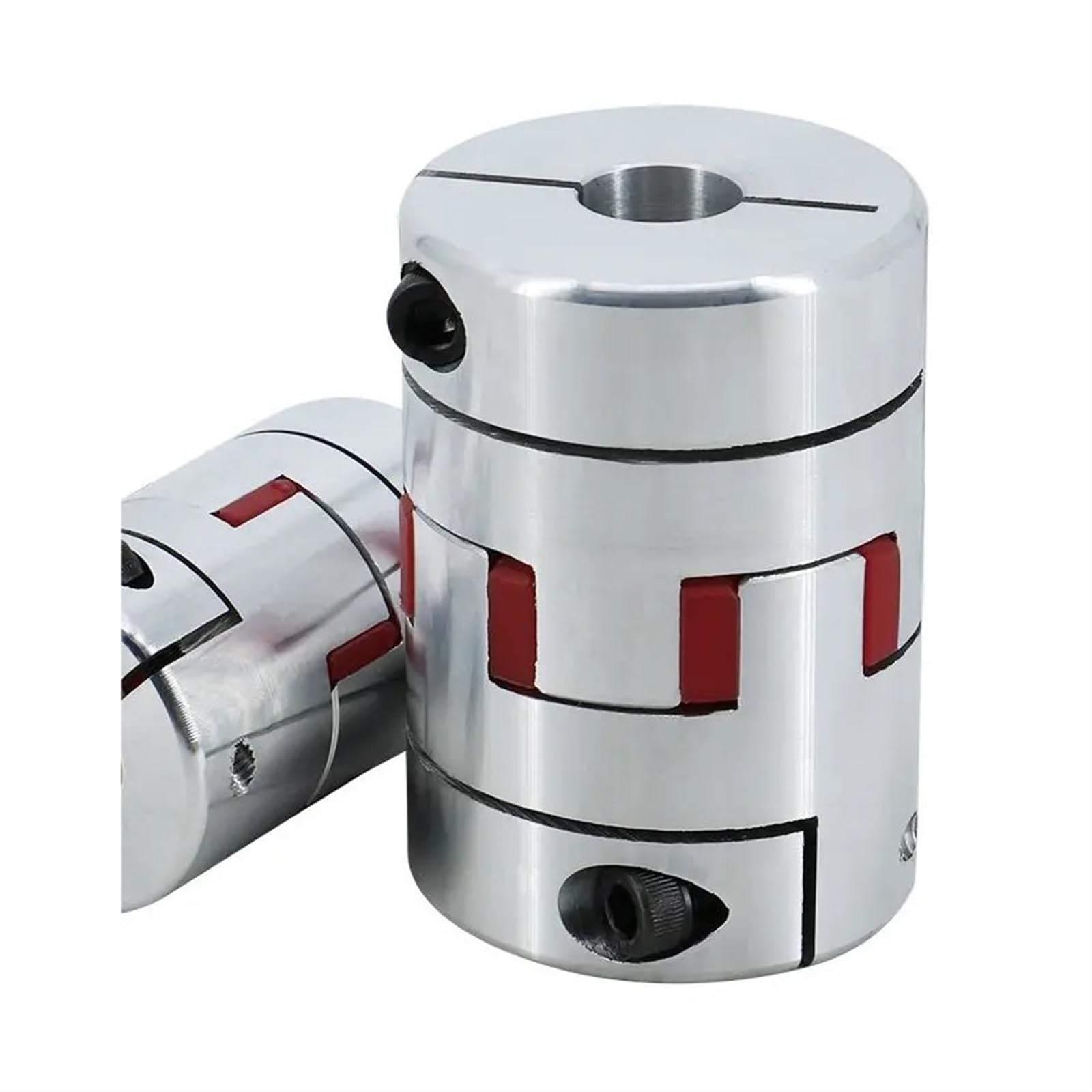 Accouplement de précision, Coupleur flexible à trois mâchoires D40L65 en aluminium, connecteur de moteur avec rainure clavette 5 mm, 1 pièce(16-17(5mm keyway))