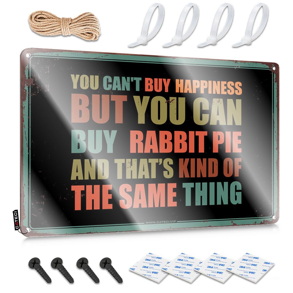 Fzfn Colour Posters Bathroom Accessories Decor Wall Decor | You Can't Buy Happiness But You Can Buy Rabbit Pie Scandinavian For House Home(30X40cm)