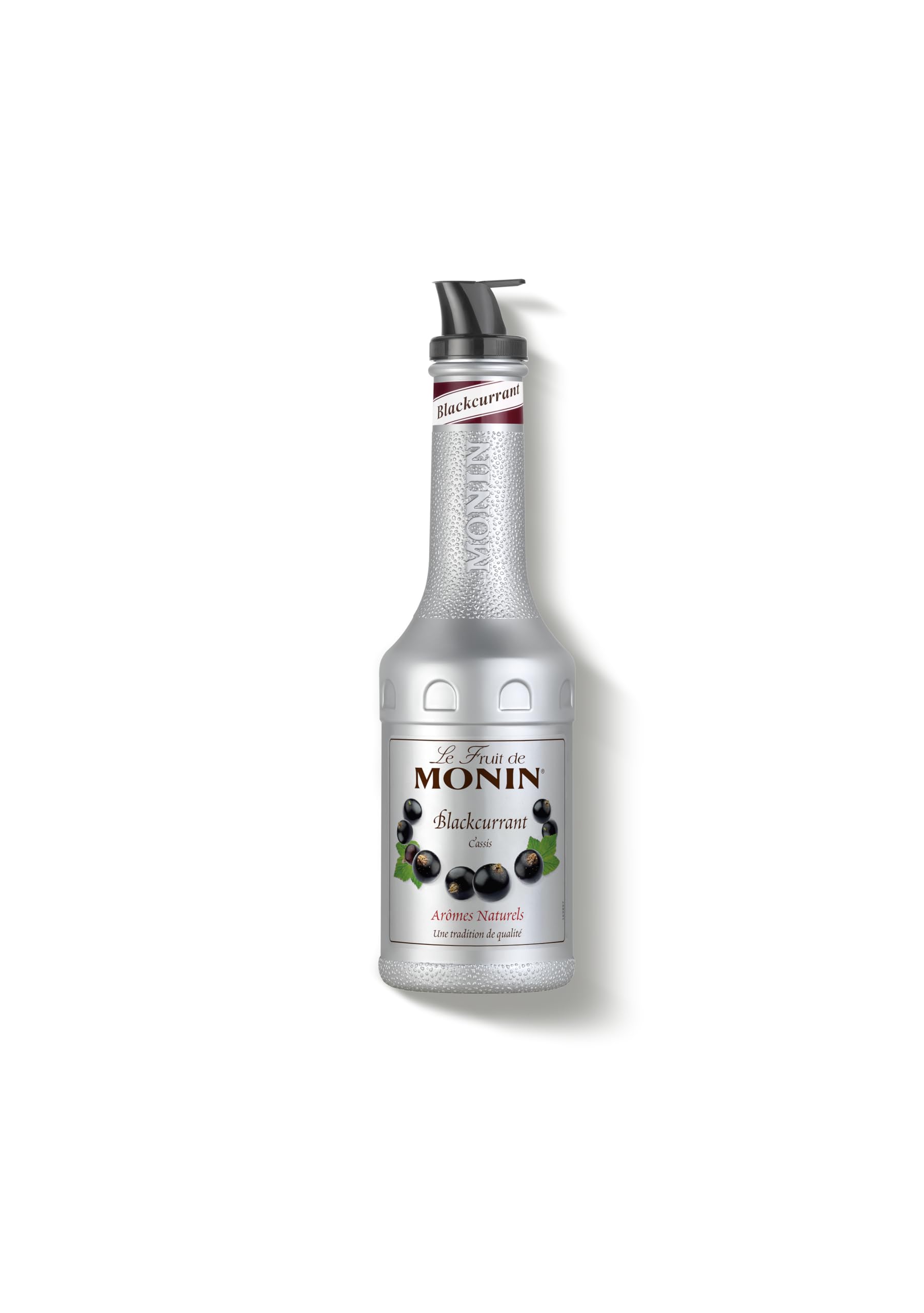Monin FruchtPüree Mix Schwarze Johannisbeere (1 x 1,0l) - für Cocktails, Smoothies, Fruchtgetränke und Desserts mit intensivem Beeren - Geschmack hohe Fruchtanteil