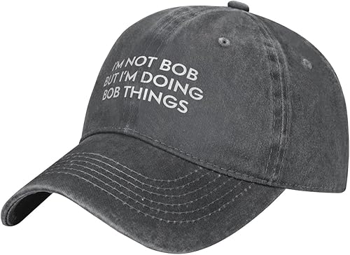 Miniatura 2 de Funny Hat Im Not Bob But Im Doing Bob Things Hat Men Dad Hat Trendy Caps