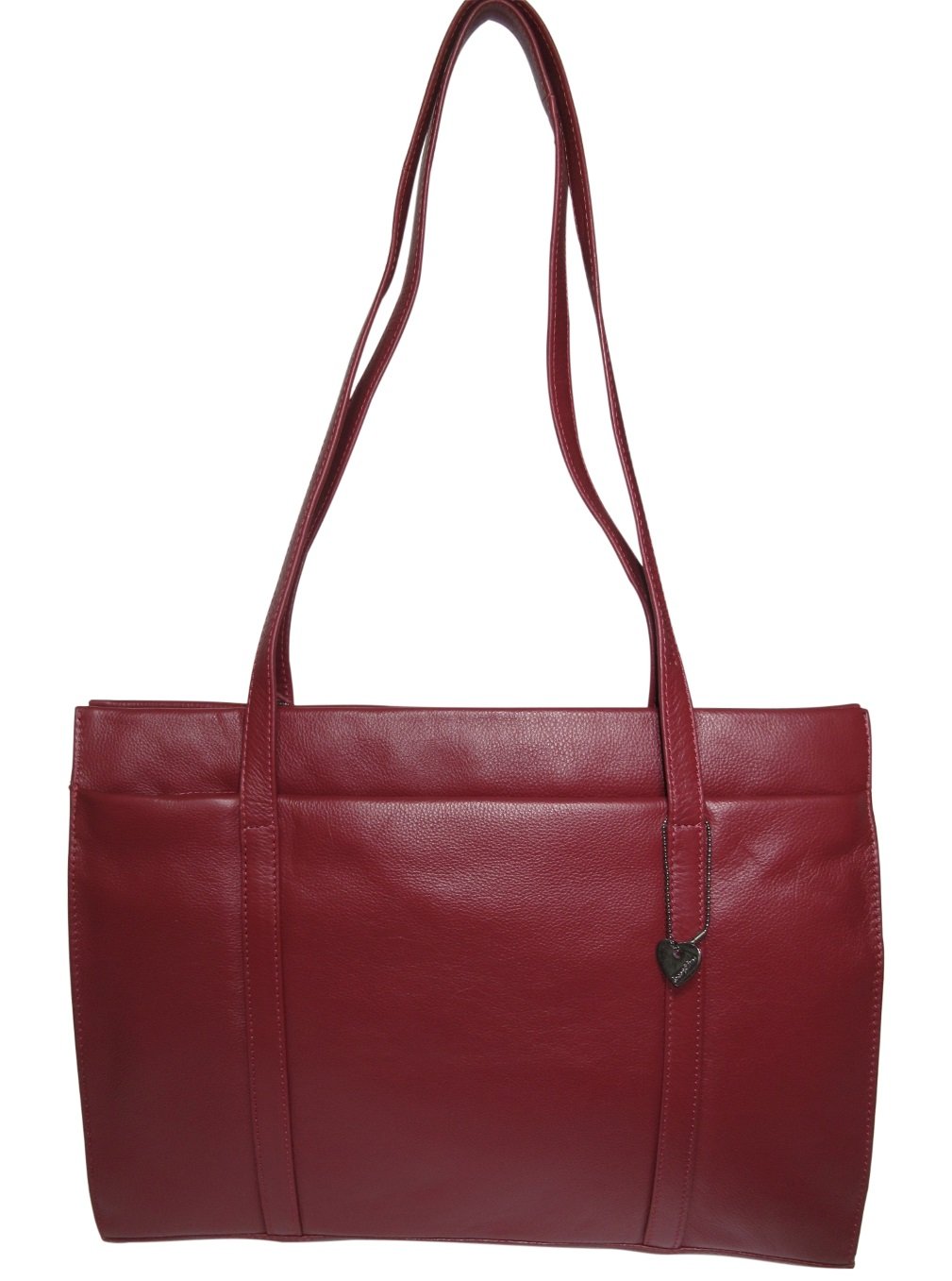 Josephine Osthoff damska torebka Legat, Shopper ze 100% prawdziwej skóry, ręcznie wykonana z kieszenią na laptopa do 13", torba z uchwytem na ramię, do pracy, na uczelnię, zakupy, z zamkiem