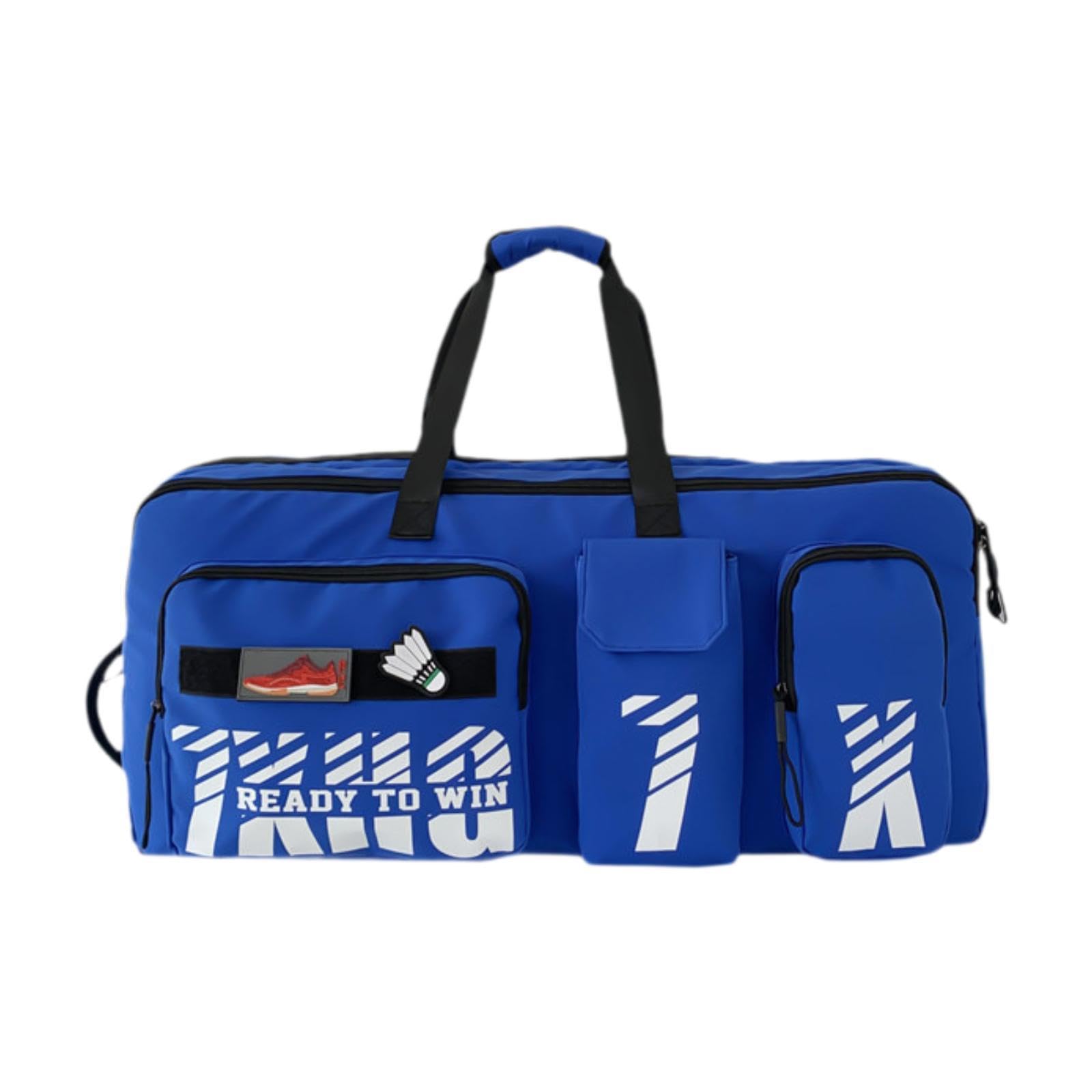 Badminton Bag Badminton Racket Handbag Racquet Carrying Bag Portable Gym Bag Blue-picture-27
