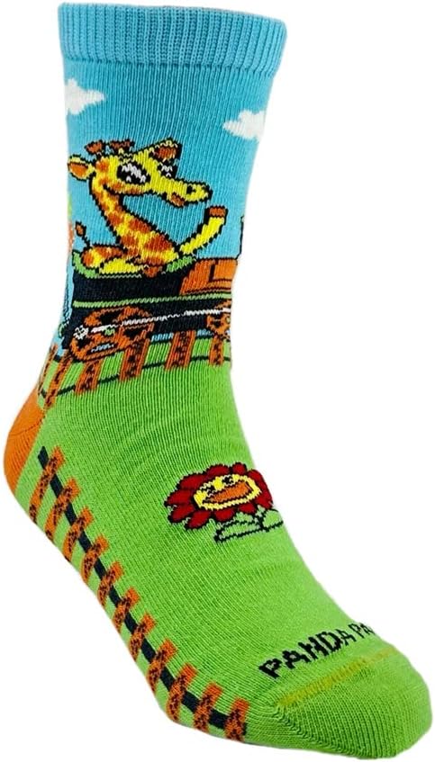 Sock Panda Giraffe in a Train Socks from the (Ages 3-7)