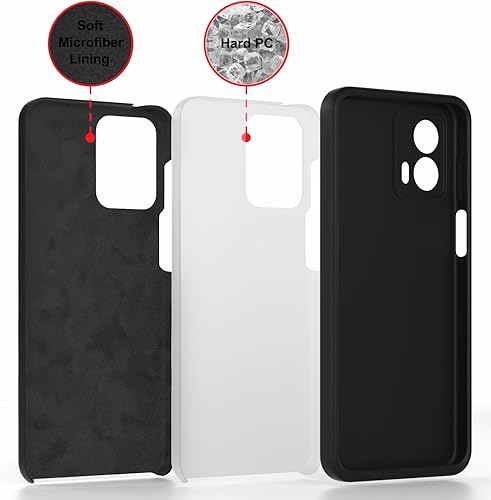 Miniatura 4 de Funda para Moto G 5G 2023, silicona líquida suave protectora y forro de microfibra antiarañazos, a prueba de golpes, compatible con Moto G 5G 2023