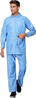 THE CLOWNFISH Polyvinyl Chloride (Pvc) Rain Coat For Men Waterproof For Bike With Hood Standard Length Raincoat For Men & ... Price In India