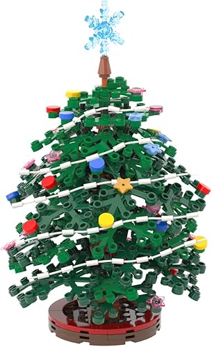 Miniatura 5 de Mini juego de construcción de juguetes navideños juguete de árbol de Navidad calendario de Adviento 2022 kits de construcción de árbol de Navidad