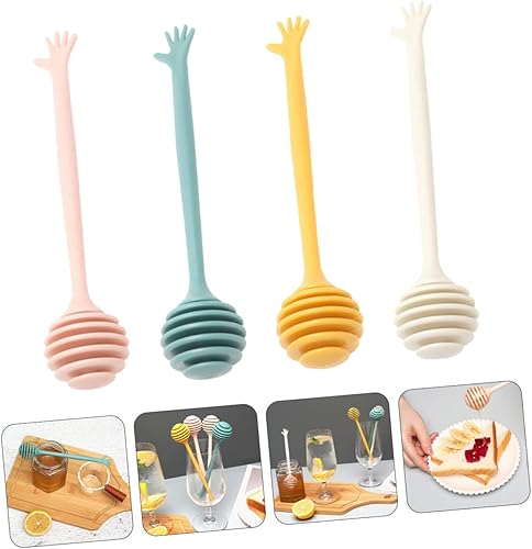 Miniatura 9 de Agitador de miel, dispensador de miel, agitador de espresso, palitos de panal de abeja, tarro de miel, agitador de panal de abeja, cucharas de