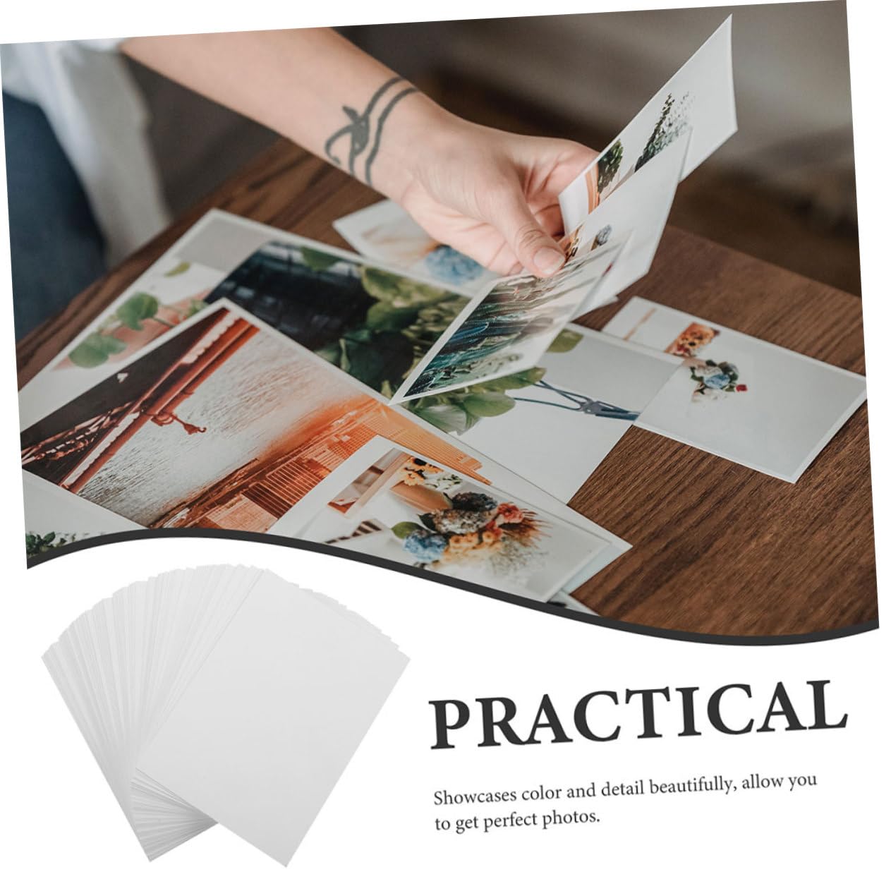 NUOBESTY 400blätter Hochglanz Fotopapier Für Drucker Glänzende Fotopapier Für Lebendige Bilder Für -projekte Und Fotodruck Zu Hause