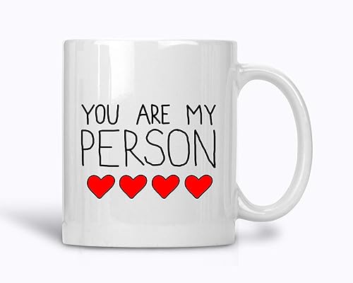 Taza de café A003 You Are My Person, taza de té, regalo para novio, regalo para novia, regalo divertido para un ser querido, taza de cerámica de 11