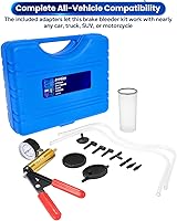Vista 7 de ATP Kit de prueba de bomba de vacío de mano con cambio de aceite de purga de líquido de frenos 2 en 1