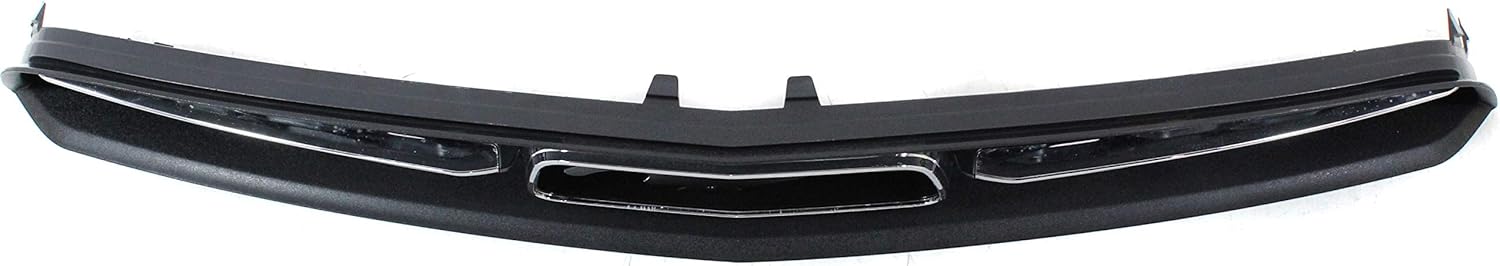 Evan-Fischer Grille Assembly Compatible with 2010-2012 Ford Mustang Chrome Shell/Painted Black Insert Base Model with Pony Pkg