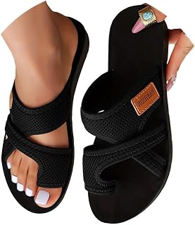 Breathable Mesh Sandals for Women 2024 Women's Hollow Mesh Slide Sandals Orthopedic Shoes for Women