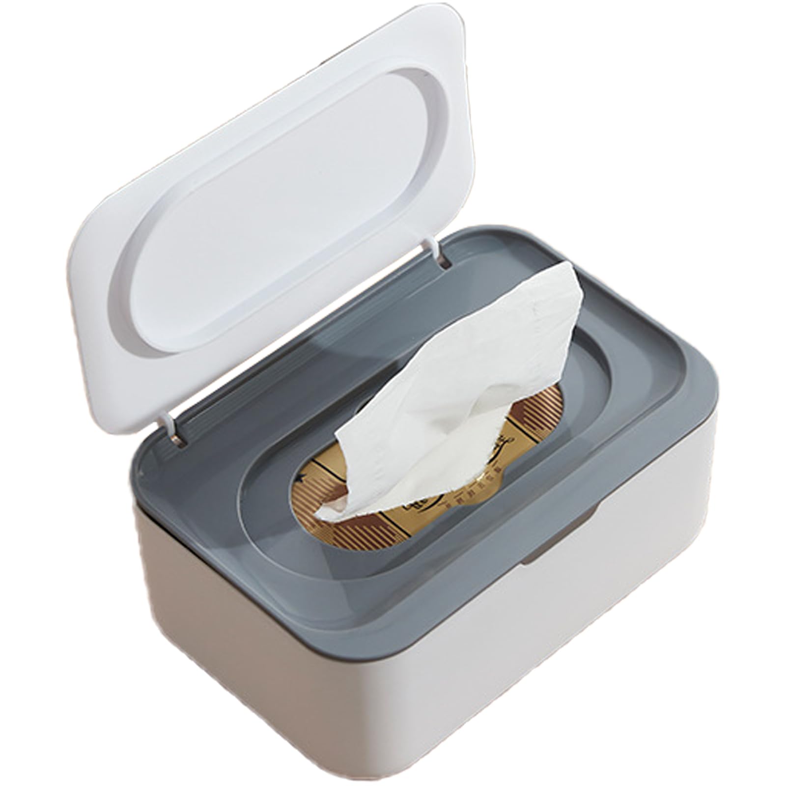 Msioytog Grey Rectangular Tissue Storage Rack Paper Towel Container Elegant Decorative Napkin Dispenser Fashionable Wet Box Stylish Tissue Box Cover