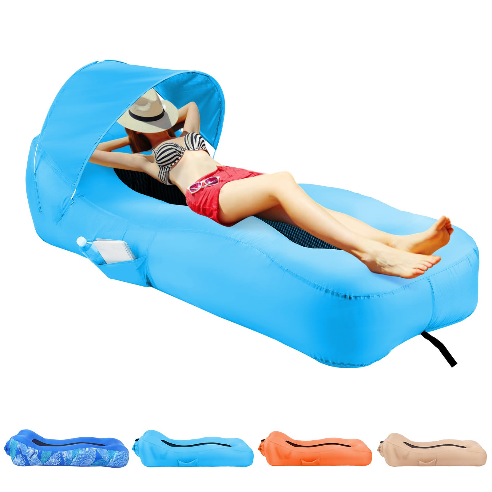 Weight Limit AlphaBeing Inflatable Lounger Best Air Lounger For