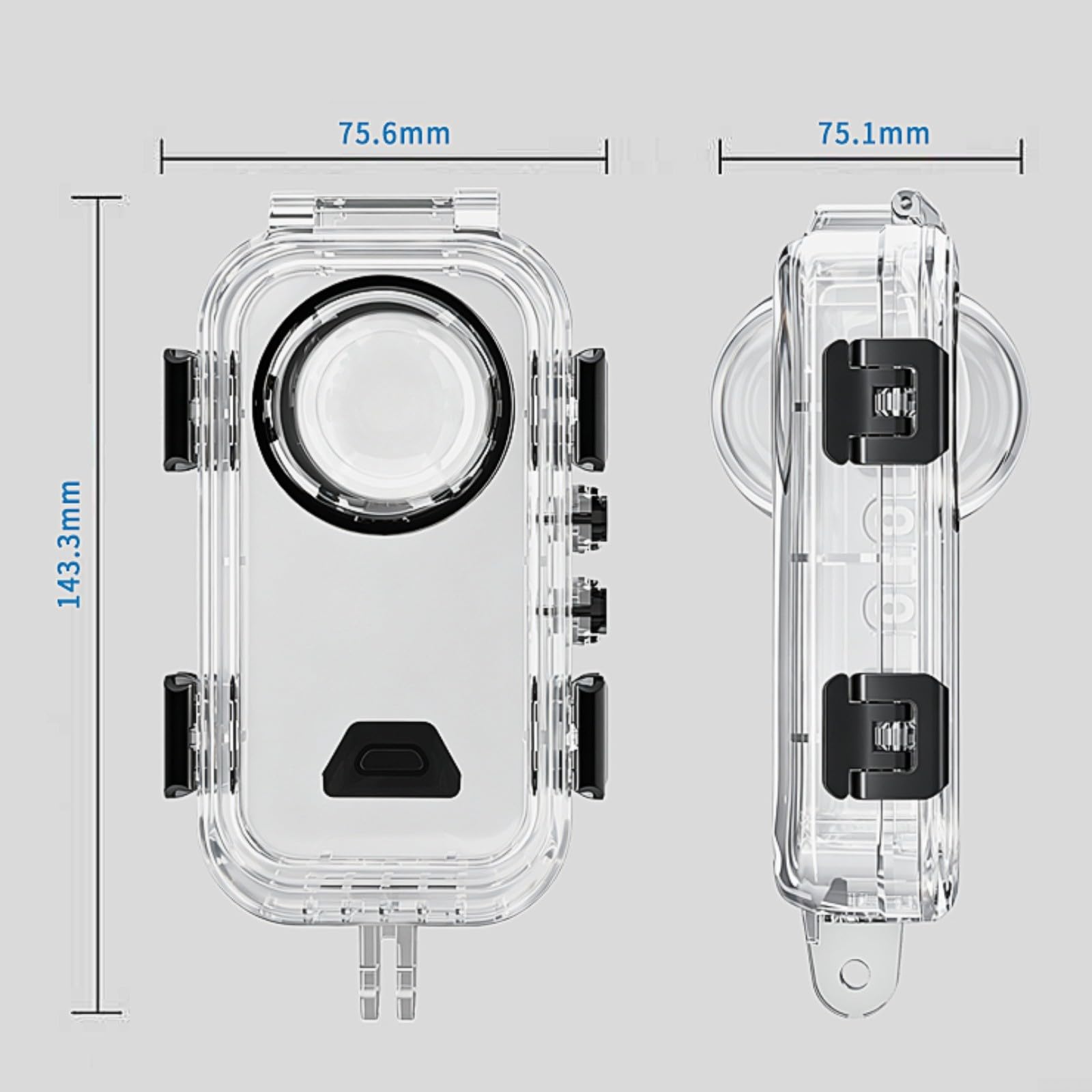 Carcasa impermeable para Insta360 X6