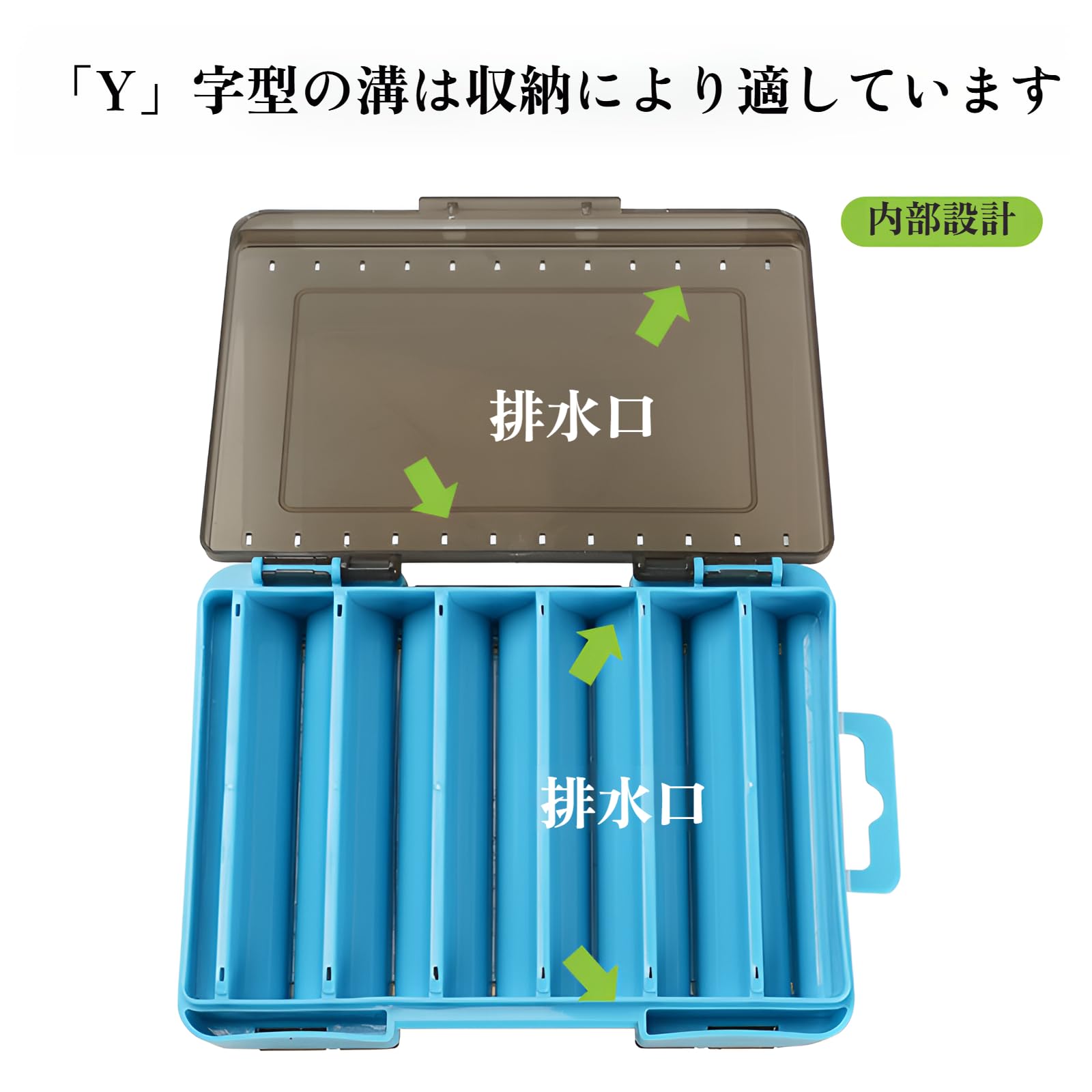 Amazon.co.jp: 両面 ルアー ワーム ケース タックル 収納 ボックス