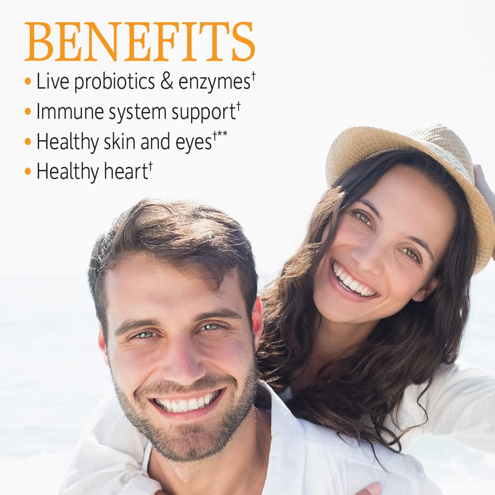 Garden of Life & Zinc Supplements 30mg High Potency Raw Zinc and Vitamin C Multimineral Supplement, Vitamin Code/Trace Minerals & Probiotics for Skin Health & Immune Support, 60 Vegan Capsules