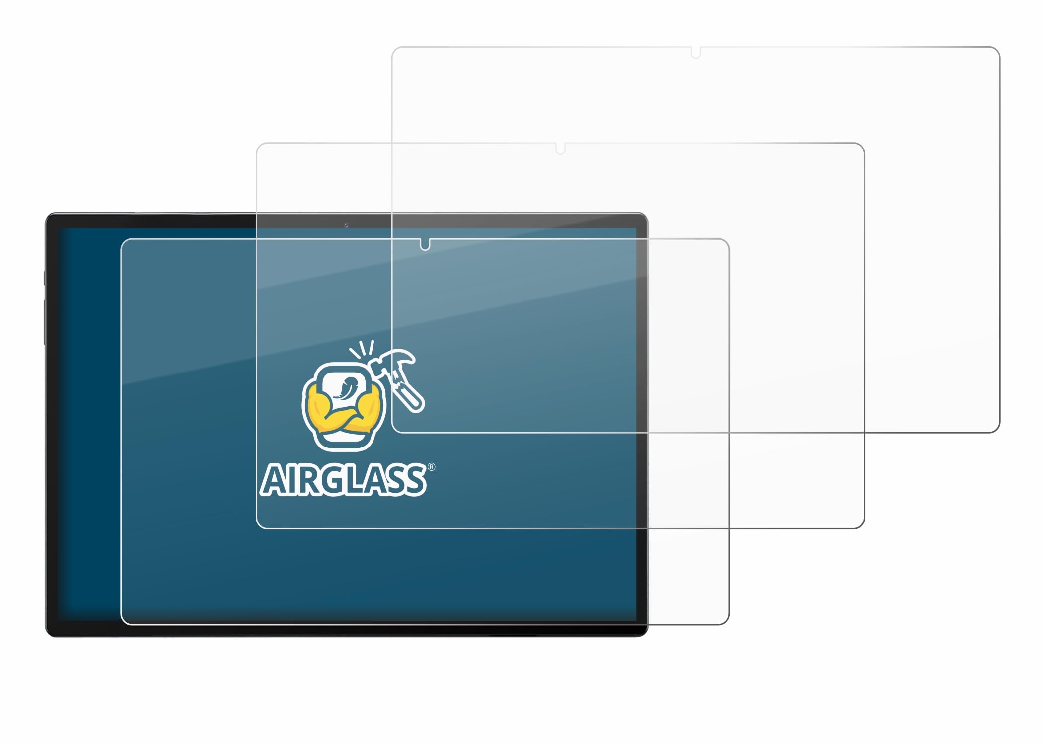 BROTECT 3 Unidades Lámina Cristales para Meswao MES-B3 15,6" | Transparente Protección Pantalla Made in Germany, Dureza 9H Anti-Arañazos Protector Cristal