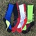 Tdeal 4 Pack Men's Sport Crew Sock Basketball Cushioned Dri-Fit Athletic Compression Socks
