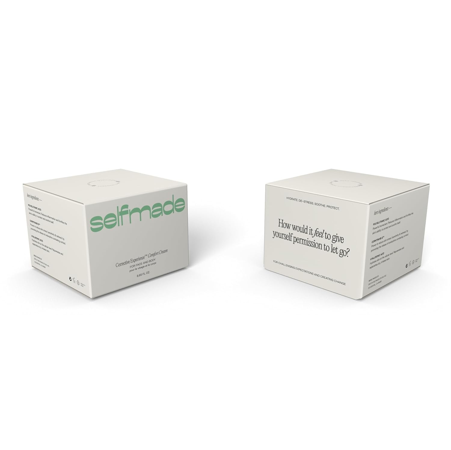 selfmade Corrective Experience Comfort Cream – Lightweight Jelly-Cream Face & Body Moisturizer with Hyaluronic Acid, Niacinamide & Squalane – Barrier-Repair for All Skin Types – 6.65 fl oz