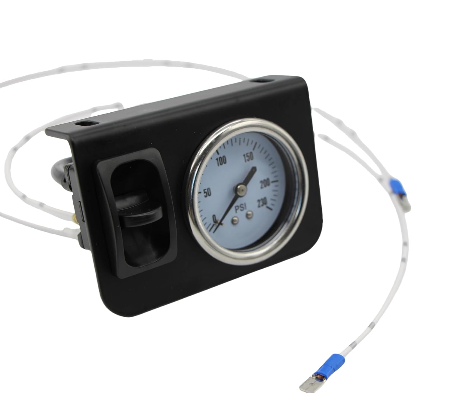 Air-rite Cab Single Air Gauge Control Kit with Electric Paddle Switch for Suspension