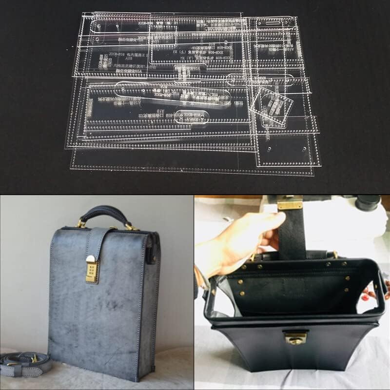 Acrylic Shoulder Bag Tote Cap Button Handbag Pattern Template Stencil DIY LeatherCraft Tool Set Sewing Pattern 33x26x8cm