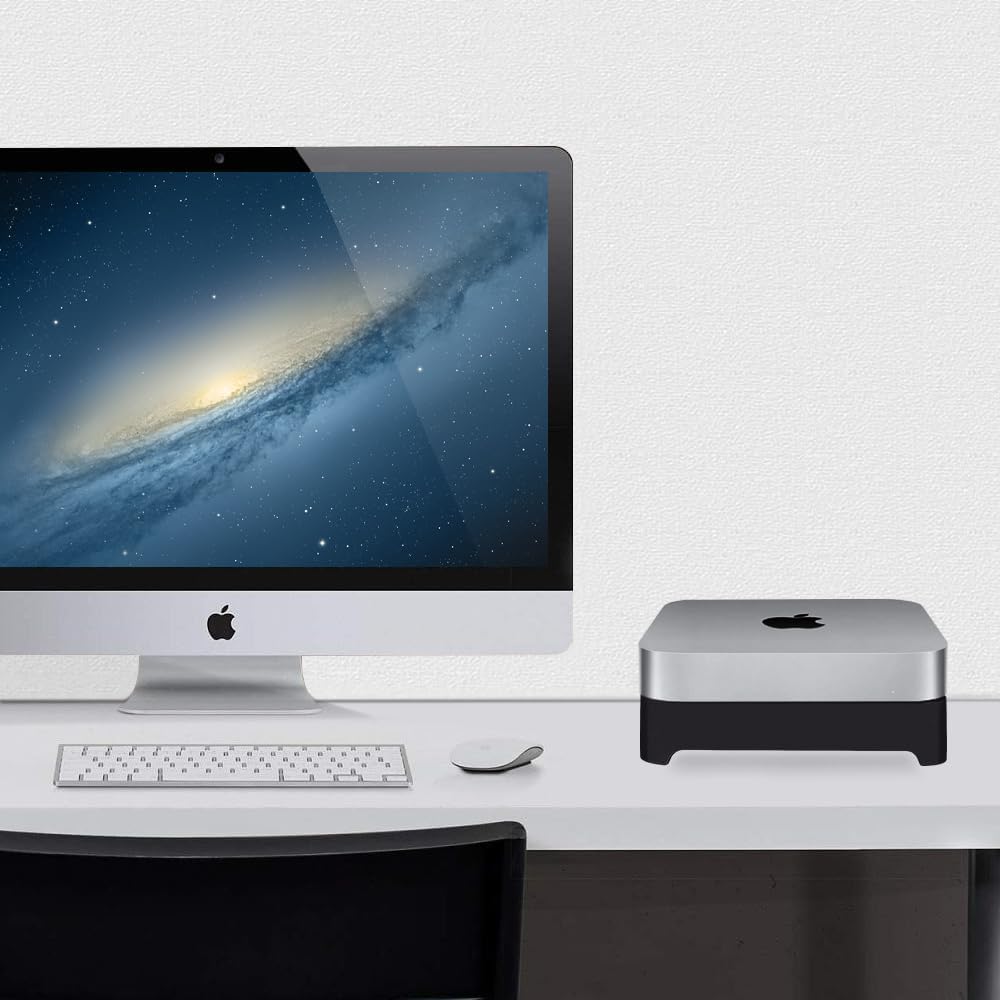 IFCASE Desktop Dust, Air Filter Stand for Mac Studio M4 M3 M2 M1 Max/Ultra, Mac Mini M1 M2 Pro (Black)