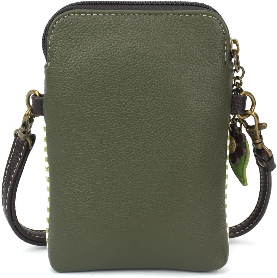 CHALA Garden Animal Collection Cell Phone Crossbody Purse-Women PU Leather/Canvas Multicolor Handbag with Adjustable Strap - Image 2