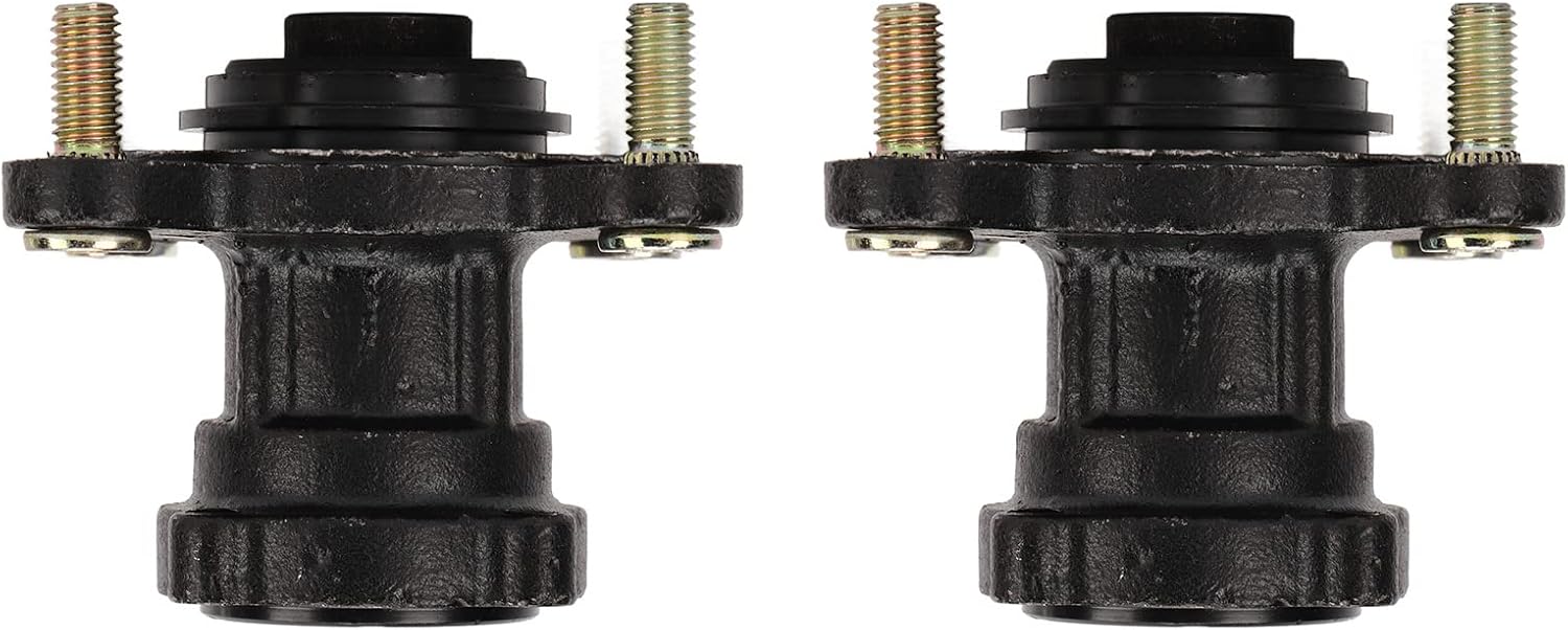 Front Disc Brake Wheel Rim Hub 4 Stud Assembly Steel Alloy for Kart ATV 4 Wheel