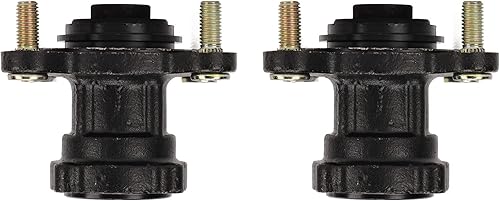 Front Disc Brake Wheel Rim Hub 4 Stud Assembly Steel Alloy for Kart ATV 4 Wheel