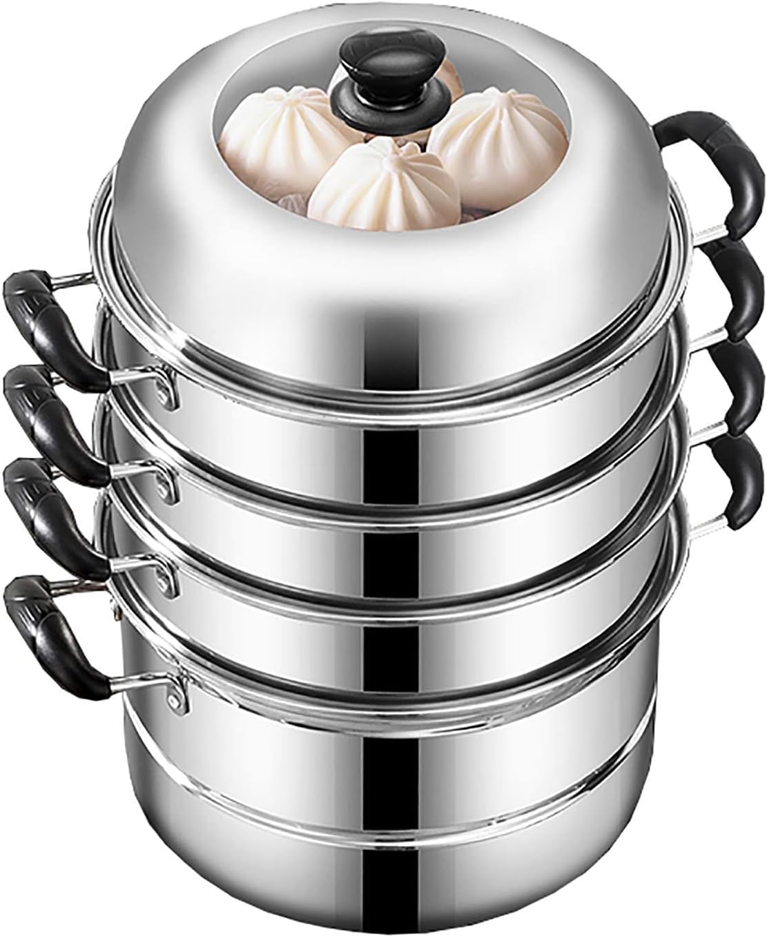 調理器具/スープポット/食品グレードの厚手ステンレススチール、3層複合ポット底、蒸しシーフード、チキンスープ、36cm