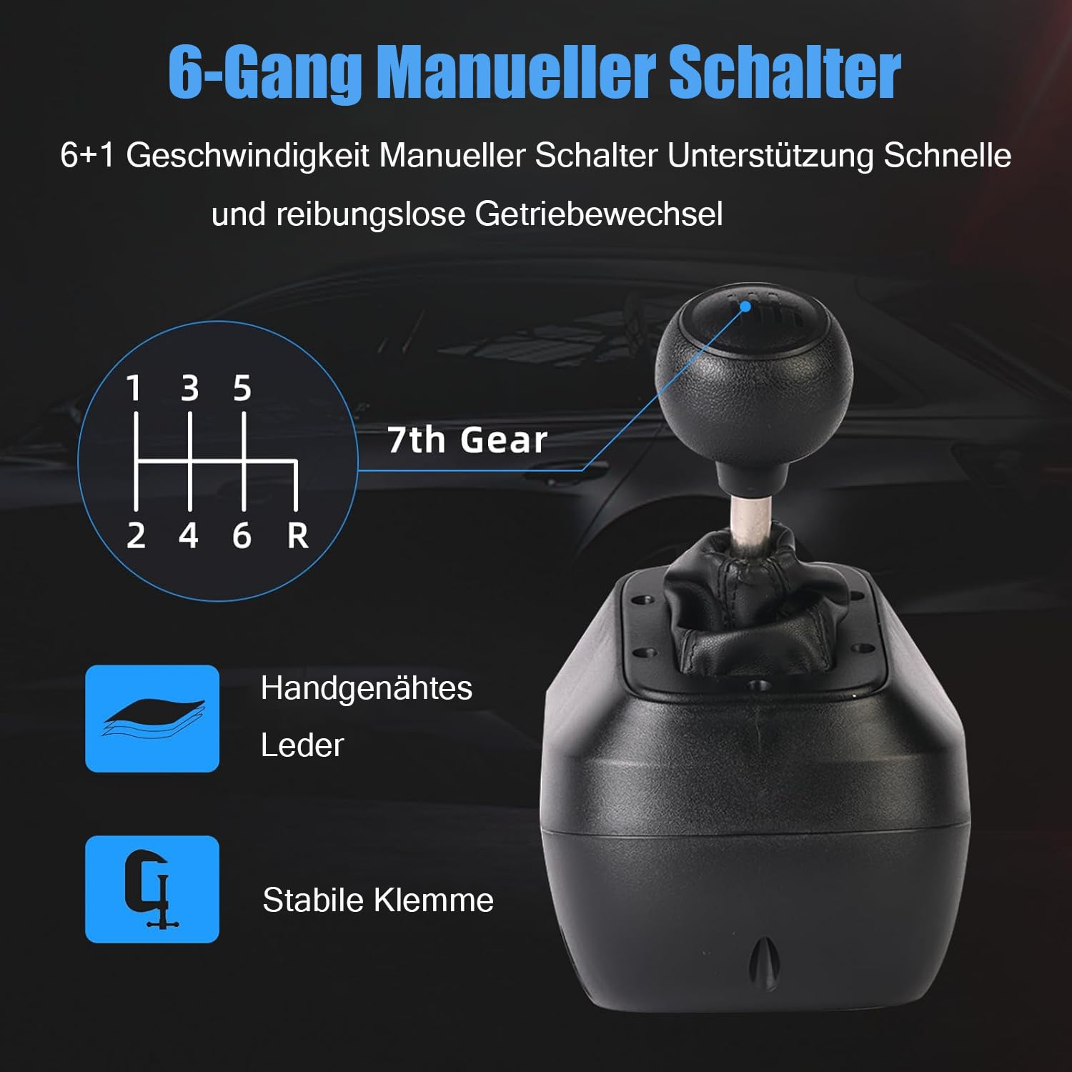 NBCP 1080 Grad Xbox Lenkrad, Lenkrad Xbox one,Rennrad mit Pedalen Kupplung und Shifter Sim Driving Racing Wheel für Xbox One/Xbox Series X|S/P-4/ P-3/ PC/Switch