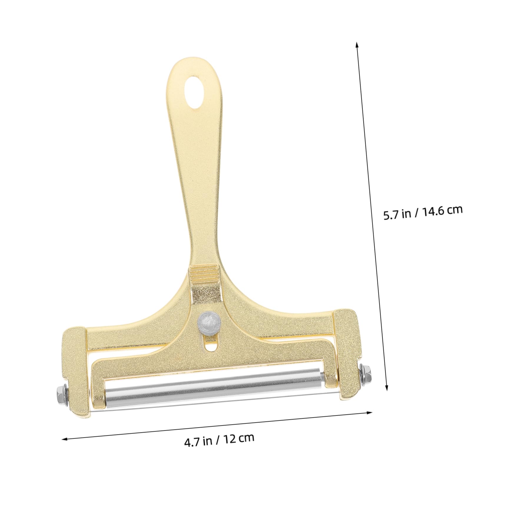 FUNOMOCYA Adjustable Cheese Cutter Slicer for Kitchen Ergonomic Handheld Cheese Slicer for Butter Sturdy Aluminum Alloy Effortless Slicing Tool