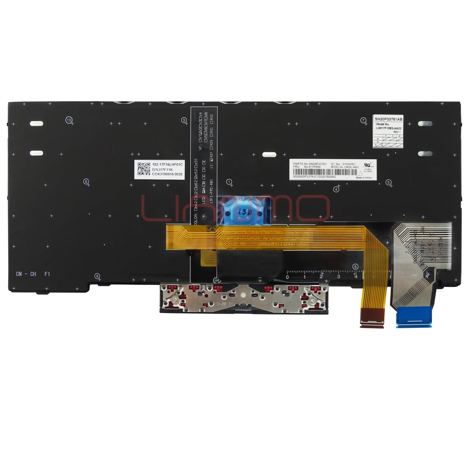Teclado retroiluminado Compatible con Lenovo Thinkpad X13 Gen1/L13 Gen2/S2 Gen6/L13 Yoga Gen2 (España)