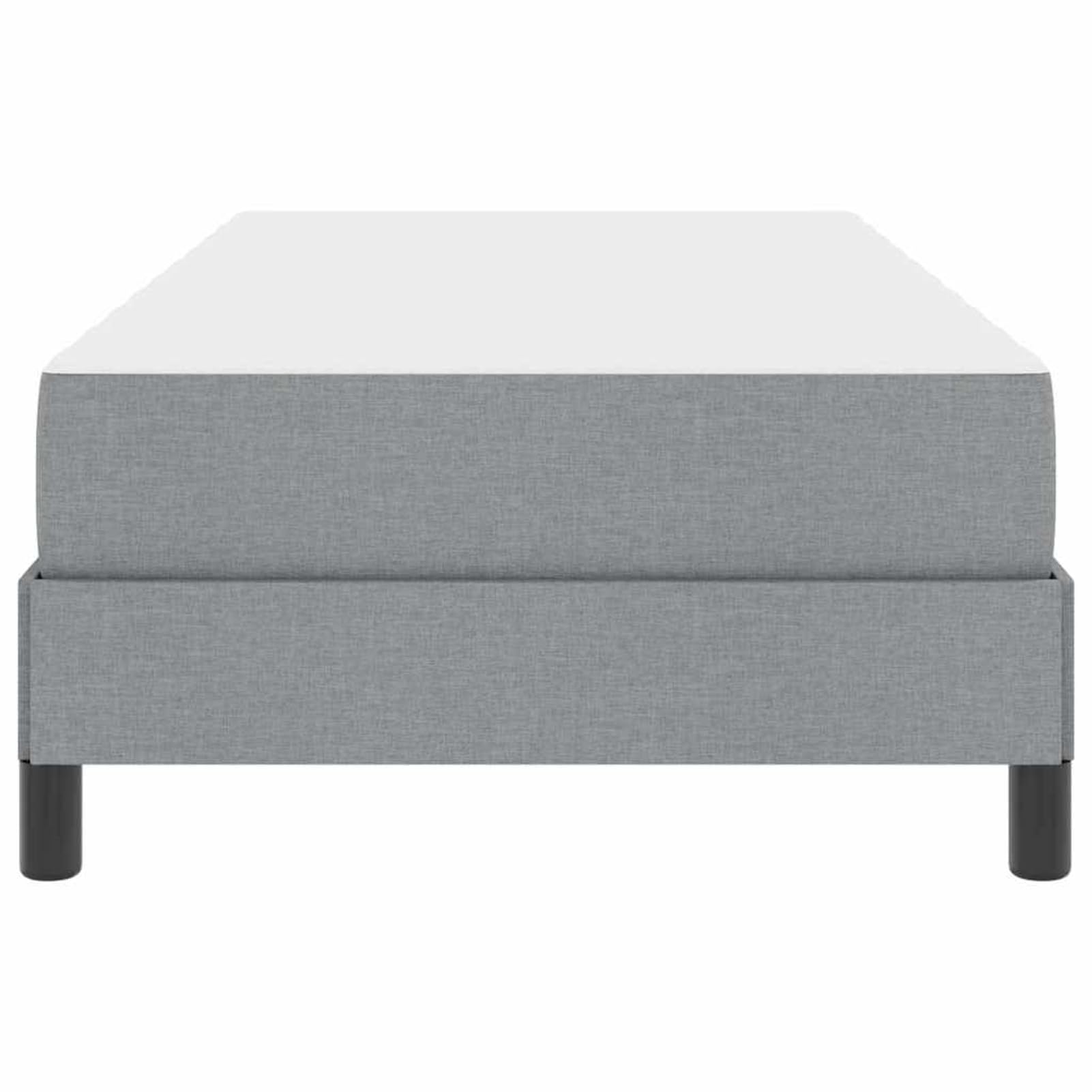 Cama con somier de diseño minimalista para dormitorios modernos - Estructura de madera y tela transpirable - 193 x 90 x 45 cm - Para descanso individual y de pareja